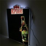 바를 위한 직업적인 주문 맥주 LED 가벼운 상자 전시