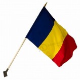 Durable Polyester Plain White Blank Custom Car Window Flag