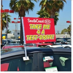 Bandera de ventana de coche de publicidad de impresión personalizada duradera