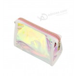 Eco-Friendly Custom Logo Stampa Completa di Plastica di Lusso PVC Zipper Bag