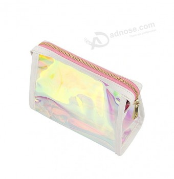 Eco-Friendly Custom Logo Stampa Completa di Plastica di Lusso PVC Zipper Bag