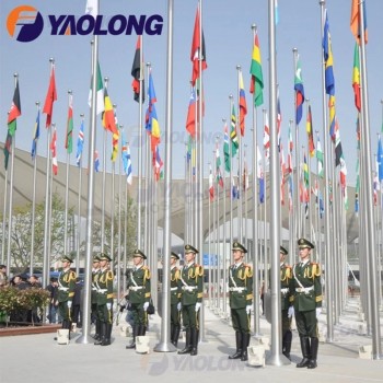 실외 전기 작동식 SUS 304 Non Tangle Flag Pole Rod(피팅 포함