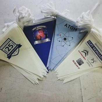 Décoratif personnalisé double face en papier PVC drapeau Bunting