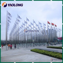 定制 304L 不锈钢旗杆，专为青年奥林匹克运动会设计