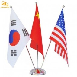 Mostrar estandarte Puerto Rico Canadá Todos los países Collar Worshie banderines impresos Estandarte olímpico Máquina de decoración de fiesta Hacer bandera