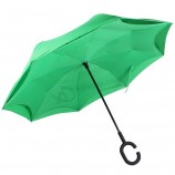 À l’envers de la mode Logo personnalisé impression soleil inversé parapluie