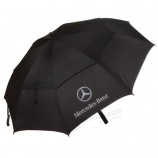 Parapluie de golf coupe-vent double auvent à logo personnalisé