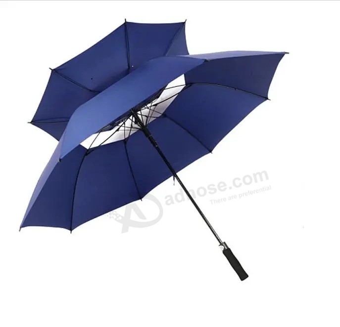 Custom Logo Double Canopy Double Layers Windproof Golf Umbrella