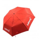 Logo promotionnel imprimé Parapluies à 3 plis Minuscules parapluies pliables portables pliants de pluie