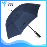 60/68 pouces parapluie de golf imprimé avec double auvent ventilé pour parapluie de cadeau / promotion / publicité / marque