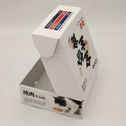 핫 세일즈 커스텀 OEM 로고 컬러 프린팅 애완견 고양이 식품 액세서리 선물 포장 종이 카톤 박스