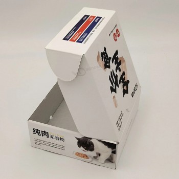 Heiße Verkäufe benutzerdefinierte OEM-Logo-Farbdruck Haustier Hund Katze Futter Zubehör Geschenkverpackung Papier Karton Box