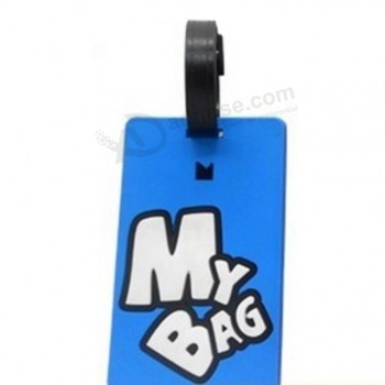 mode Stijl Gepersonaliseerde Siliconen Bagagelabel met Aangepast Logo