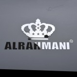 Kroonlabels Aangepast logo 3D reliëf effect metalen labels/tags