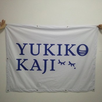 Impresión de poliéster personalizada Logotipo personalizado Banner al aire libre
