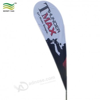 Estandarte en forma de lágrima con logotipo personalizado de poliéster tejido de 120GSM (J-NF04F06001)