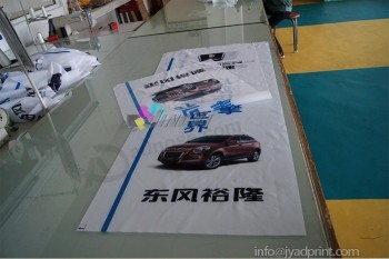 Impresión personalizada barata de la bandera de la bandera de la tela de poliéster del logotipo de su empresa