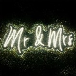 고품질 사용자 정의 소프트 Mr and Mrs LED 네온 사인 웨딩 파티 이벤트