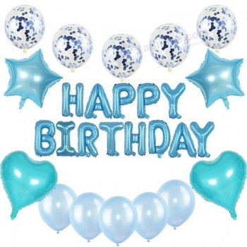 Lettre d’anniversaire Feuille Ballon Baby Shower Anniversaire Événement Fête Décor Fournitures