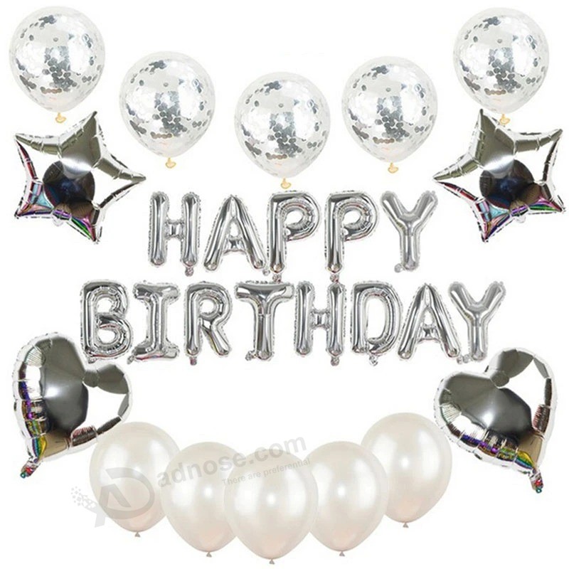 Birthday Letter Foil Balloon Baby Shower Anniversary Event Party Decor Supplies