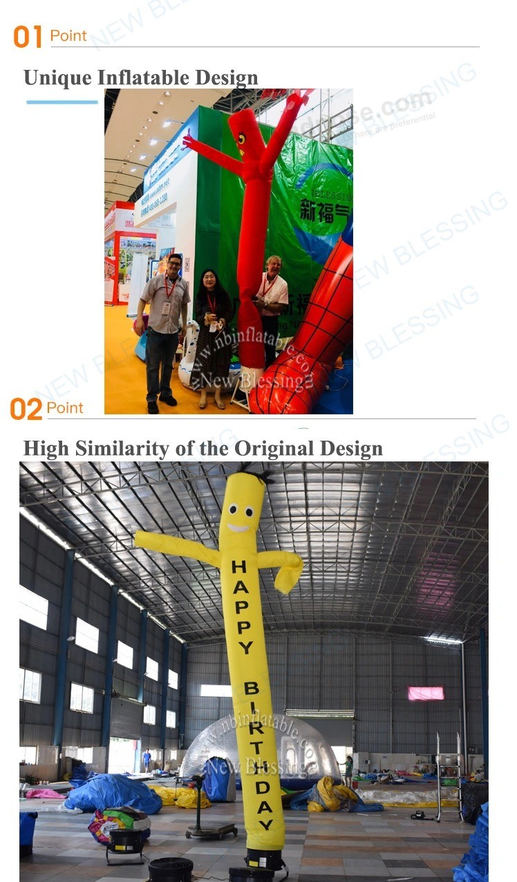 Advertising Inflatable Wave Man Cartoon Air Dancer for Event