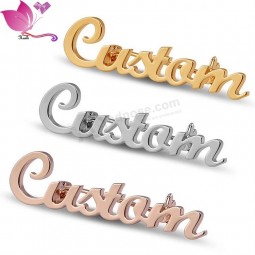 Custom Logo Metal Pin Badge Brand Name Brooch Jewelry Lapel Pin
