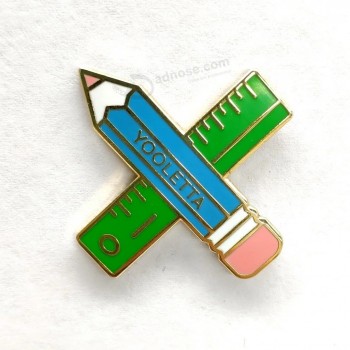Penna in metallo Logo personalizzato Smalto duro Badge Pin