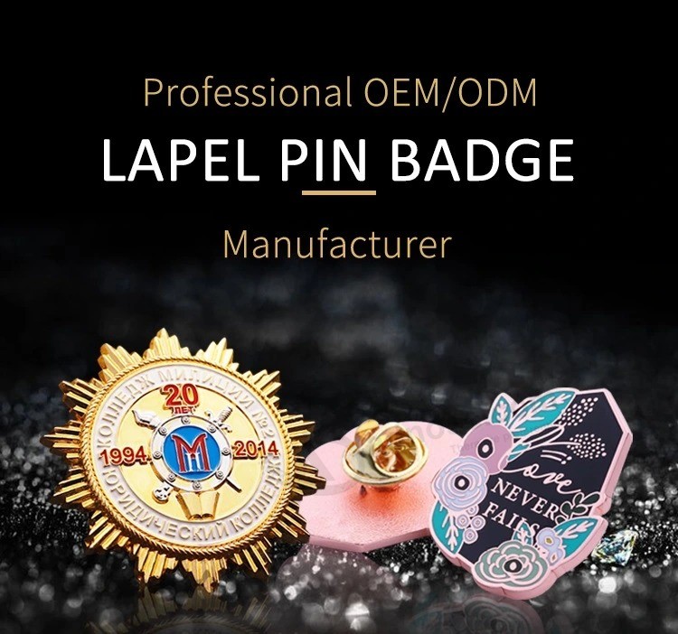 Brooch Metal Badge Custom Logo Enamel Lapel Pin for Clothes