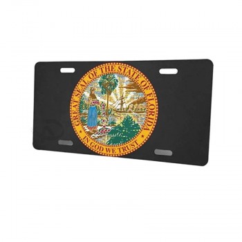 Commercio all'ingrosso Custom Printed Embossed Car License Plate Number Sign Outdoor Metal Car Palte