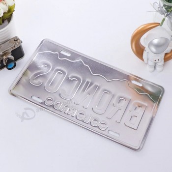 Targa auto stampata in rilievo Targa per moto Targhetta in metallo personalizzata