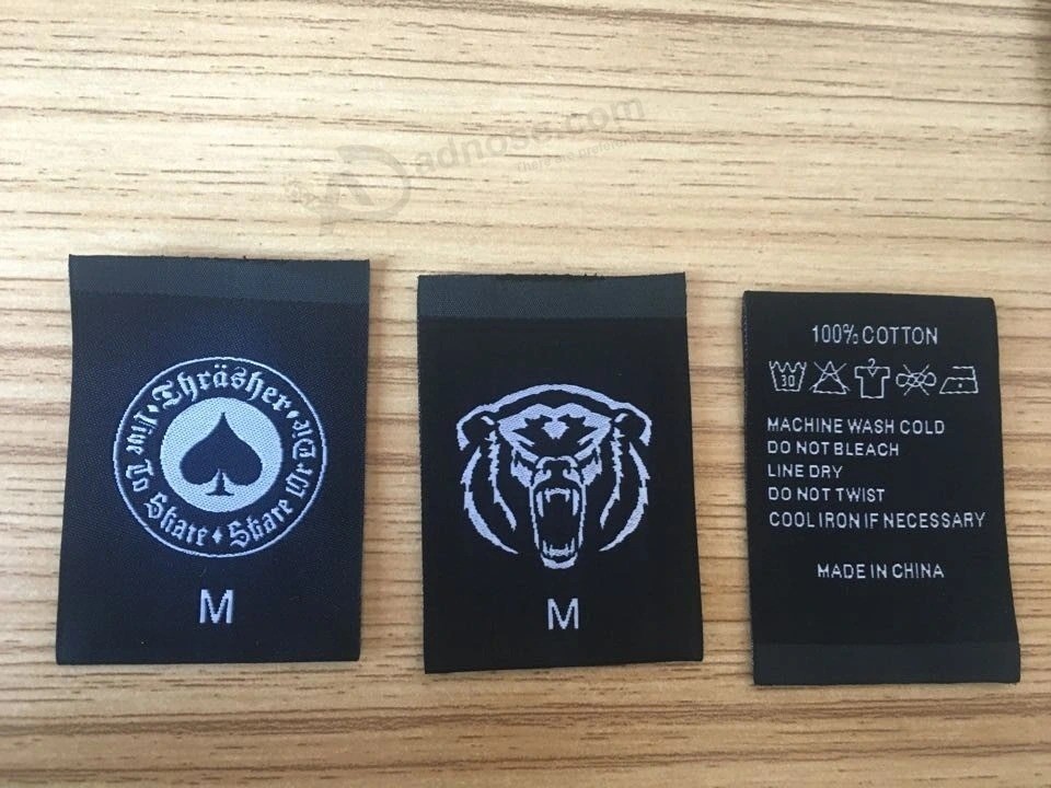 Woven Label Clothes Brand Label with Custom Logo