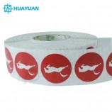 Douaneembleem Druk 13.56MHz FUDAN F08 NFC RFID Slim Etiket voor Activa Volgen