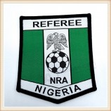Logotipo personalizado de los equipos de fútbol de Nigeria Parche tejido Etiqueta de parche impresa