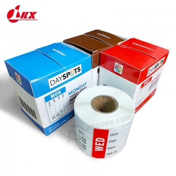 individuell bedrucktes Logo Lebensmittel-Trinkflasche abnehmbare Aufkleber selbstklebendes Thermopapier-Etikett