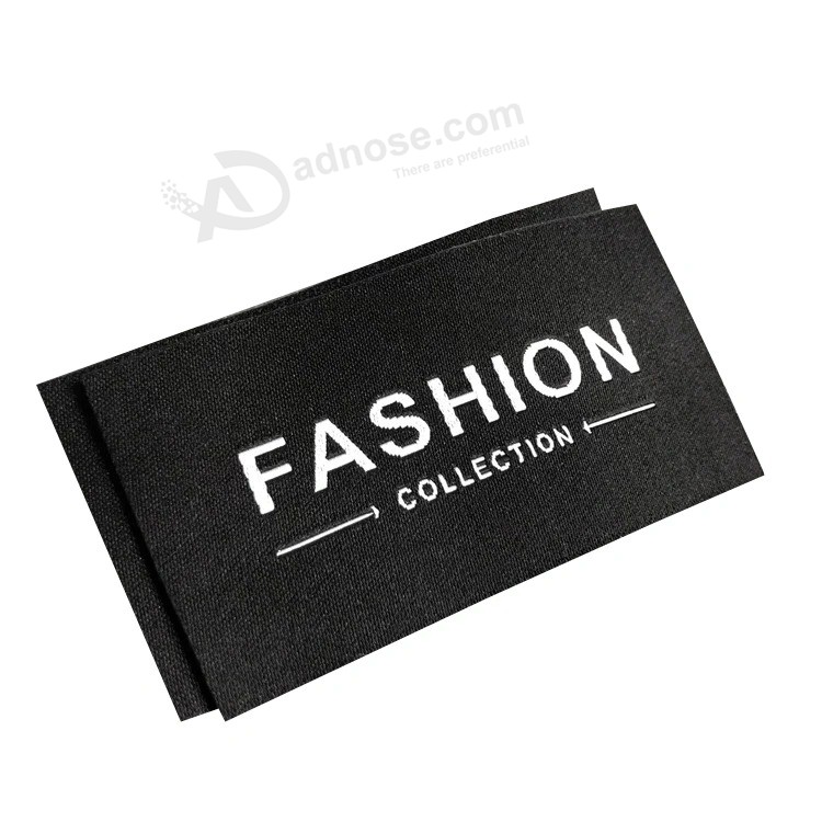 Customized Damask Woven Label with Logo Design