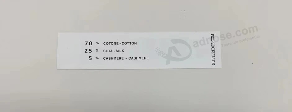 Hot Sale Logo and Size Custom Cheap Washing Label for Garment