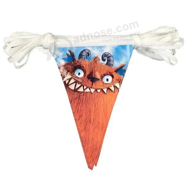 UV Printing Double Sided Bunting Flags PVC Material 0.3mm Thickness