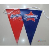 Personalizzato a colori stampato Vivd logo grafico stringa bandiera Pubblicità Decorativo PVC vinile Flex Bunting bandiera banner Telone