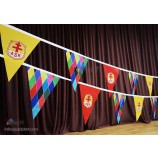 Aangepaste Print uw LOGO Bunting string driehoek Kleine Vliegende Vlag