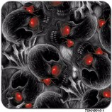 Tsautop 1m de ancho calavera llama zombie hidrográfica inmersión hidrográfica transferencia de agua película de impresión