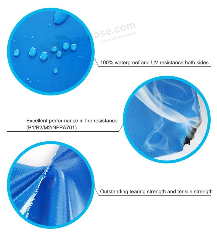 550g PVC Tarpaulin for Waterproof Dry Bag Customized Logo Outdoor Bags