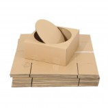 Papel corrugado de nido de abeja Cartón Kraft Cartón Micro flauta en hojas de cartón