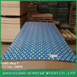 1,8 mm / 2 mm / 3 mm / 4 mm Neuer Designstil / ausgefallenes gerilltes Schlitzpapier laminiertes beschichtetes Overlay-Sperrholz / MDF-Platte