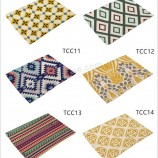 Boemia geometrico imitato lino cotone stampato tazza da cucina tovaglietta tovaglietta