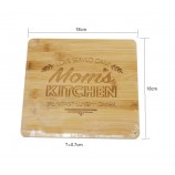 Quadrato Di Bambù Drink Sottobicchieri Tazza Mat Pad per Home Office Desk Bar