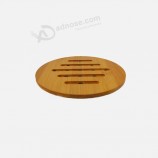 rond et carré en bambou naturel tapis bol tasse coussin d’isolation thermique