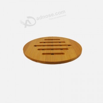 rond et carré en bambou naturel tapis bol tasse coussin d’isolation thermique