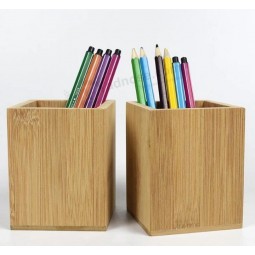 Bamboe Houten Met de hand gemaakte Pennenhouder/Bamboe Houten Potloodvaas voor Bevordering