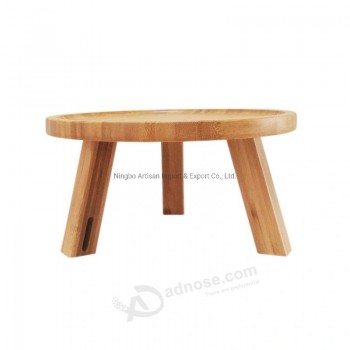 Antico Rotondo Bambù Fiore Pianta Vaso Candela Portavasi Stand