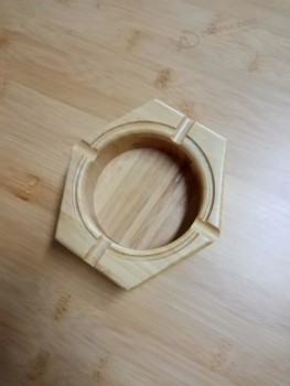 Bamboo Car Cigar Ashtray Use for Home/Office